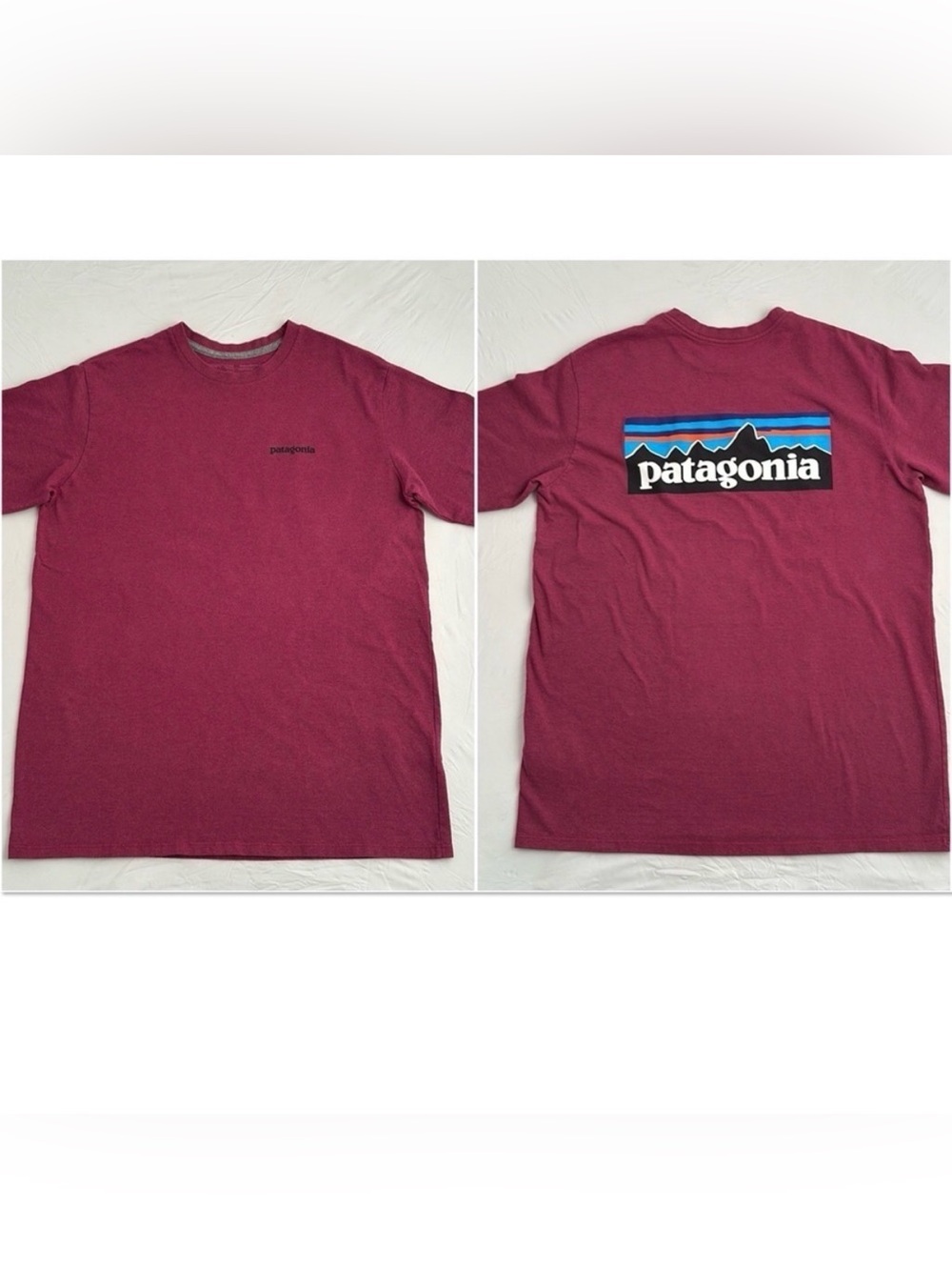 Patagonia P-6 Logo Responsibili-tee Pink Purple T-Shirt Medium